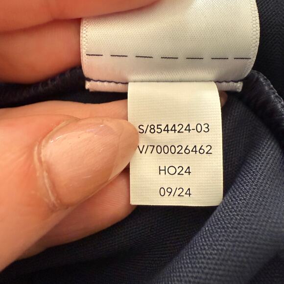 ATHLETA | Navy Blue Venice Wide Leg Track Pants with Side Stripe | Extra Large - Picture 8 of 8